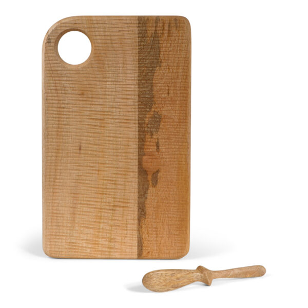 JENS Living Mango Boterbord Met Mes Naturel - Afbeelding 2