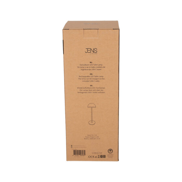 JENS Living LED Tafellamp Zwart - Afbeelding 4
