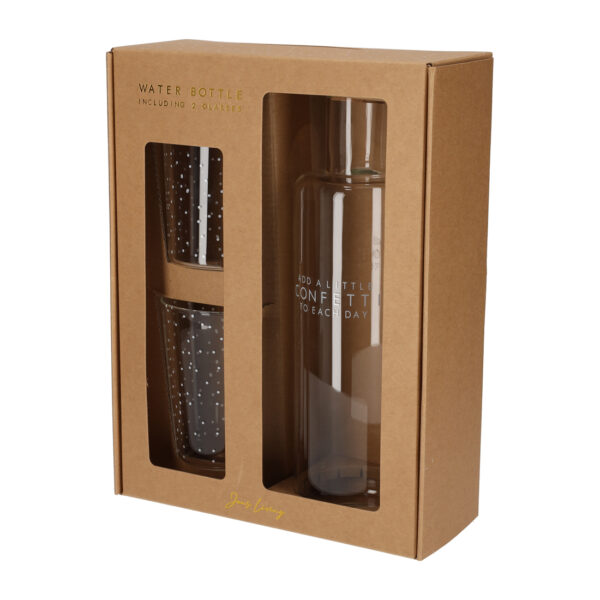 JENS Living Waterfles en Glazen Set - Afbeelding 2
