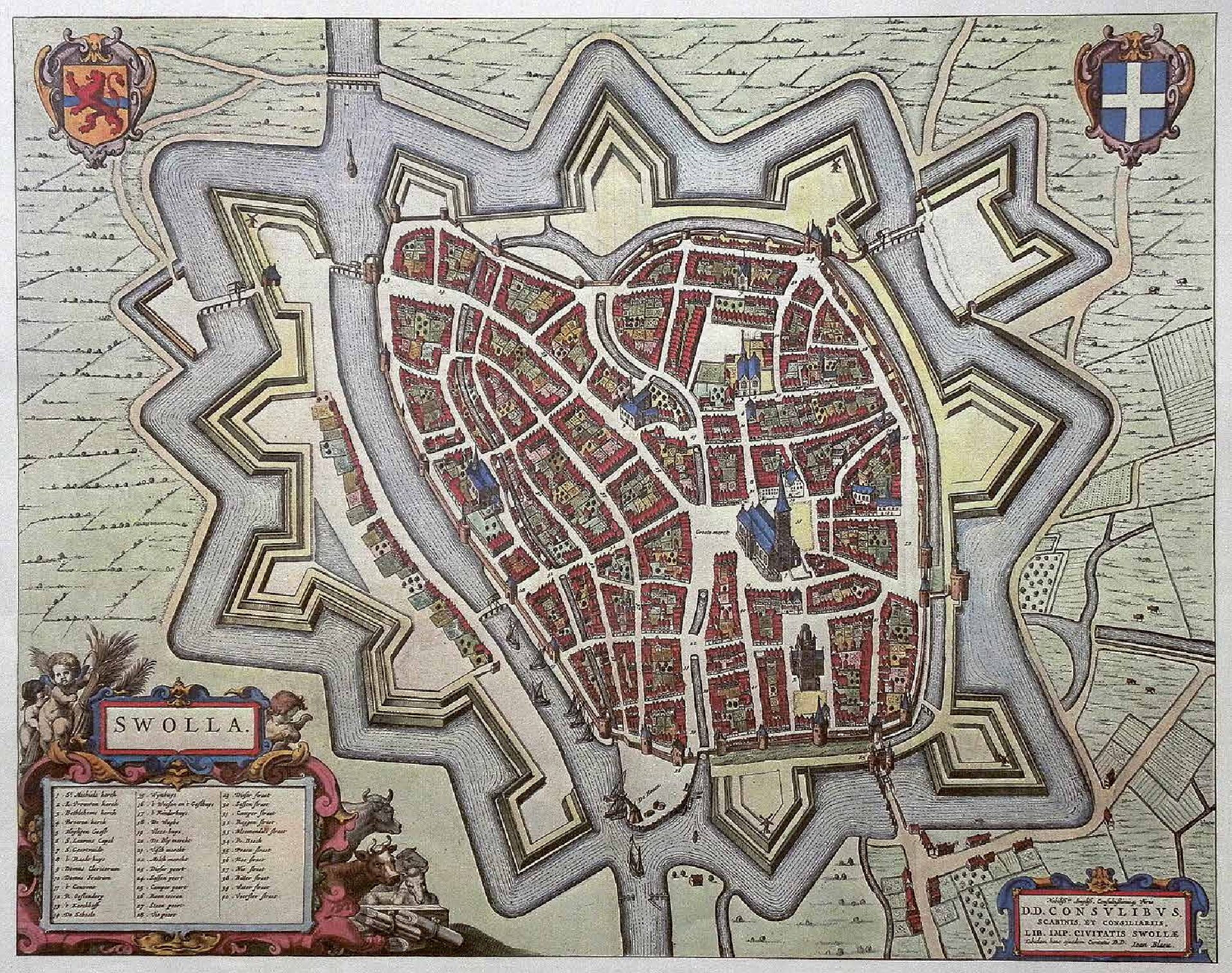 Historische kaart van Zwolle