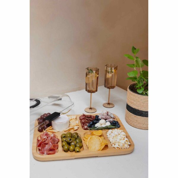 JENS Living Bamboe Snack Tray Met Deksel